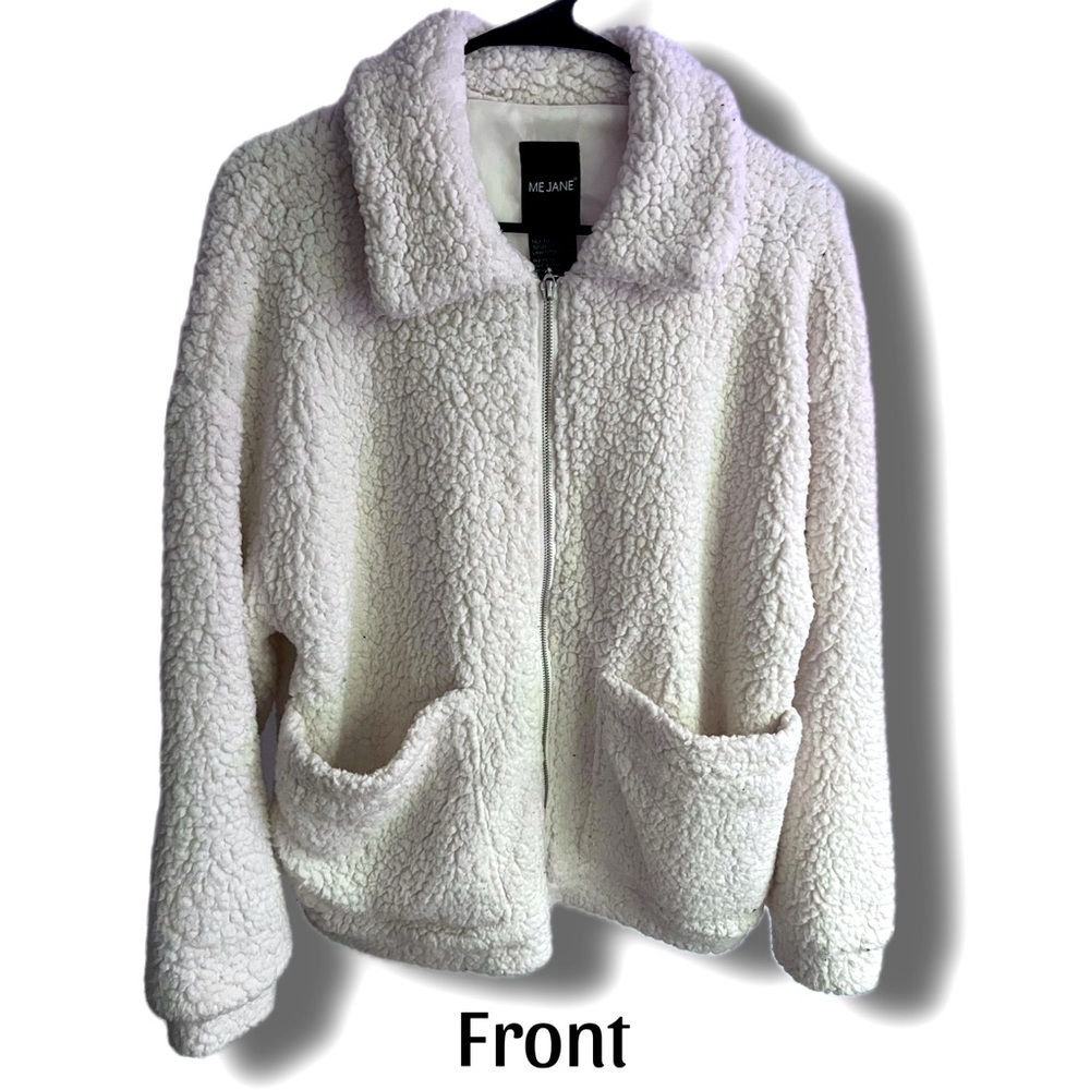 Cute white fluff jacket